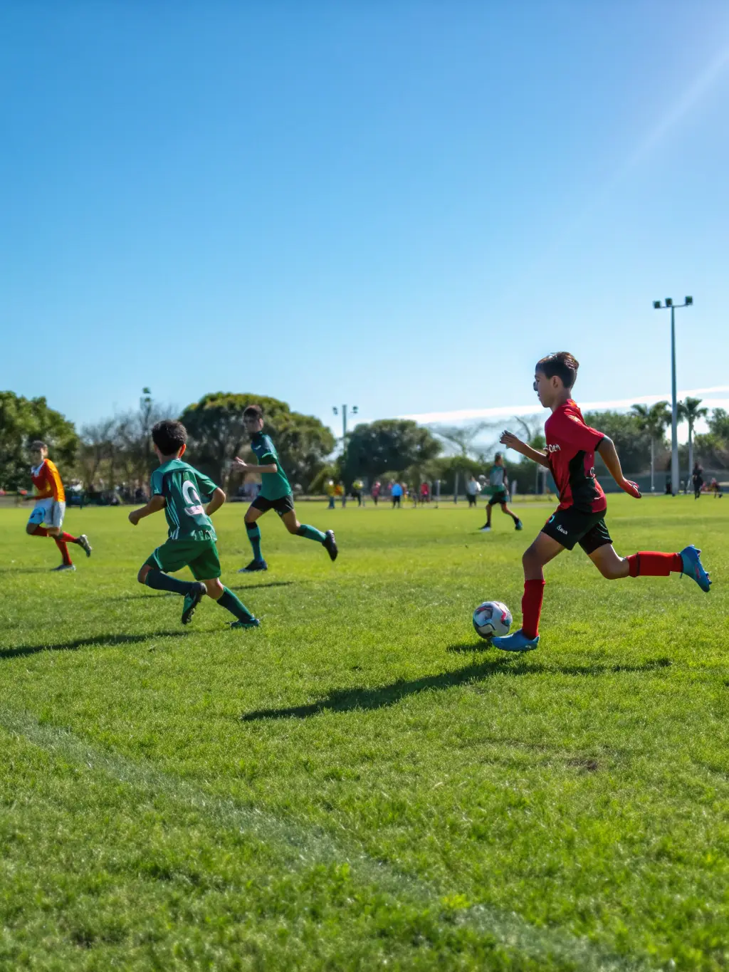 A dynamic shot of a Selectivos Premier game, capturing the excitement and competitive spirit of the team.